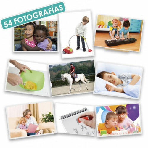 Juego de vocabulario fotografias de verbos y acciones