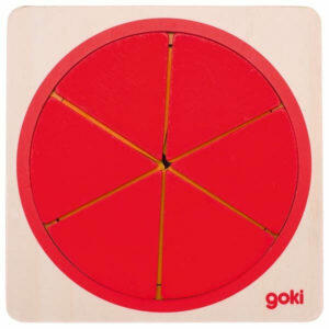 Goki Puzzle fracciones círculo