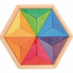 Puzzle Para Construir Estrellas de Colores Complementarios