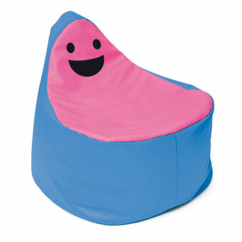 Puff Smiley BanBag Azul y Rosa