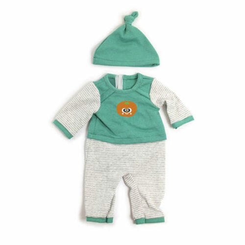 Pijama Frío Verde Rayas 40CM