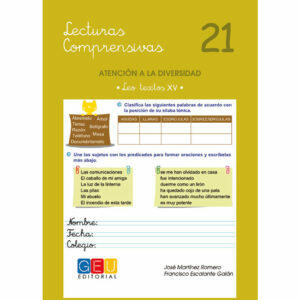 Libro Lengua y Literatura Lecturas Comprensivas 21 Editorial GEU