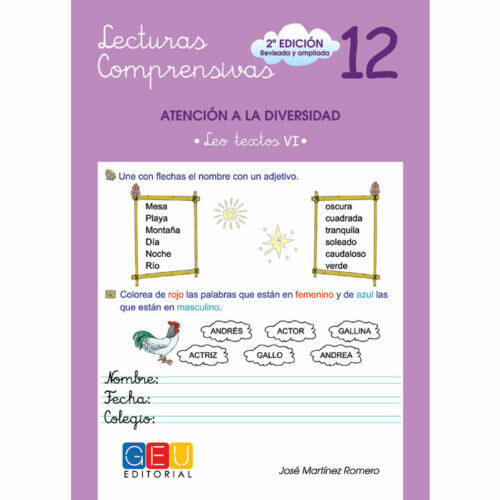 Libro Lengua y Literatura Lecturas Comprensivas 12 Editorial GEU