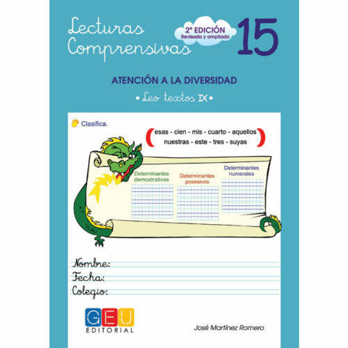 Libro Lengua y Literatura Lecturas Comprensivas 15 Editorial GEU