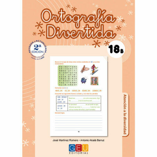 Libro Lengua y Literatura Ortografia Divertida 18B Editorial GEU