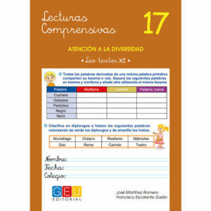 Libro Lengua y Literatura Lecturas Comprensivas 17 Editorial GEU