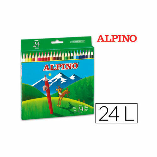 Lapices de colores alpino 658 c/ de 24 colores largos