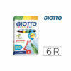 Rotulador giotto turbo-maxi caja de 6 colores lavables con punta bloqueada