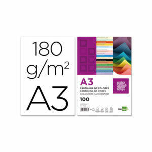 Cartulina liderpapel a3 180g/m2 blanco paquete de 100 Liderpapel