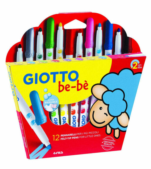 Rotuladores giotto super bebe caja de 12 colores surtidos