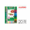 Rotulador alpino double double punta gruesa y punta fina caja de 20 colores