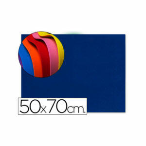 Goma eva liderpapel 50x70cm 60g/m2 espesor 15mm azul oscuro Paquete de 10 hojas Liderpapel