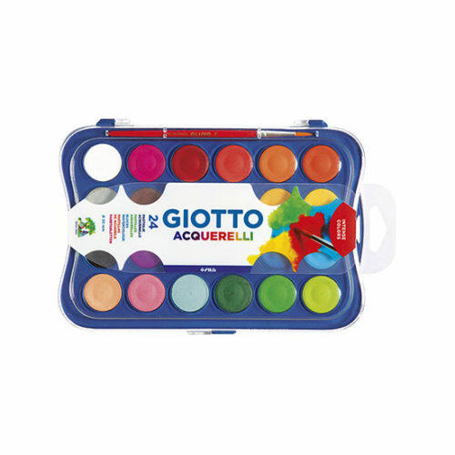 Acuarela giotto 24 colores estuche de plastico