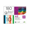 Cartulina liderpapel a3 180g/m2 10 colores surtidos paquete 100 hojas Liderpapel