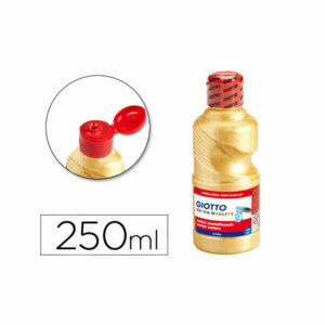 Tempera liquida giotto escolar 250 ml metalizada oro