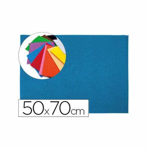 Goma eva liderpapel 50x70cm 60g/m2 espesor 2mm textura toalla azul Paquete de 10 hojas Liderpapel