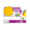 Goma eva liderpapel din a4 60g/m2 espesor 1,5mm amarillo paquete de 10 hojas Liderpapel