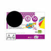 Goma eva liderpapel din a4 60g/m2 espesor 1,5mm negro paquete de 10 hojas Liderpapel