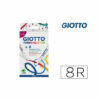 Rotulador giotto turbo glitter purpurina caja de 8 unidades