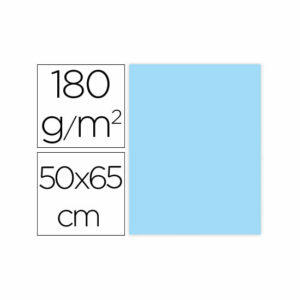 Cartulina liderpapel 50x65 cm 180g/m2 azul paquete de 25 Liderpapel