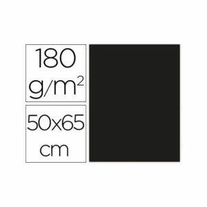 Cartulina liderpapel 50x65 cm 180g/m2 negro paquete de 25 Liderpapel