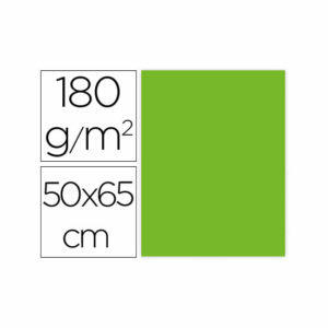 Cartulina liderpapel 50x65 cm 180g/m2 verde paquete de 25 Liderpapel