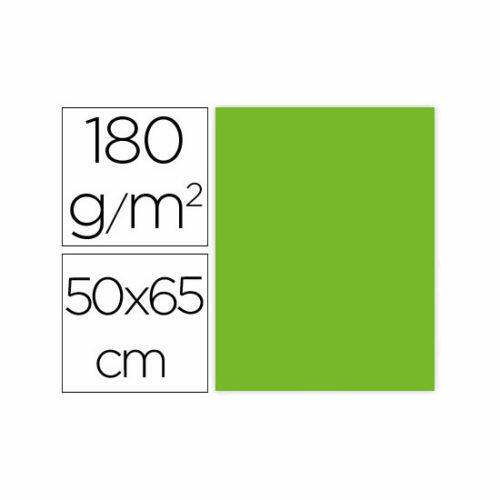 Cartulina liderpapel 50x65 cm 180g/m2 verde paquete de 25 Liderpapel