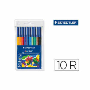 Rotulador Staedtler Noris cl ub estuche de 10 colores