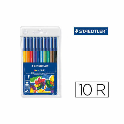 Rotulador Staedtler Noris cl ub estuche de 10 colores