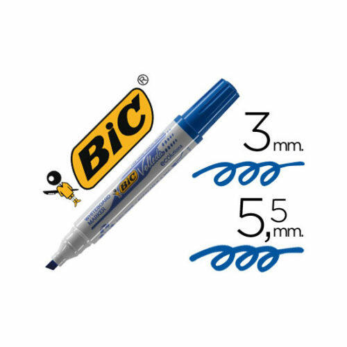 Rotulador Bic Velleda Para Pizarra Azul -Punta Biselada 5.9 mm