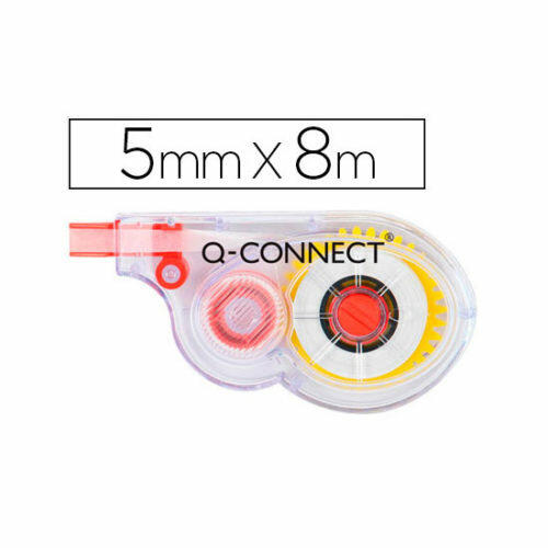 Corrector Q-Connect cinta blanco 5 mm x 8 mt. Caja de 12