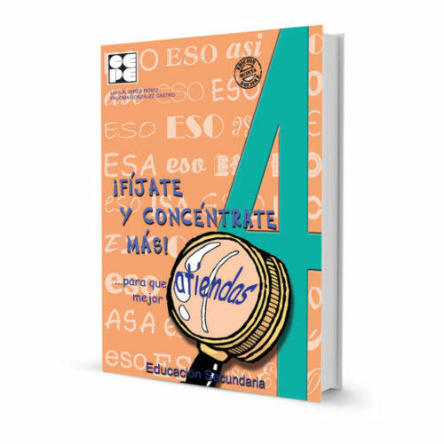 ¡Fíjate y Concéntrate Más! Cuaderno 4 Editorial CEPE