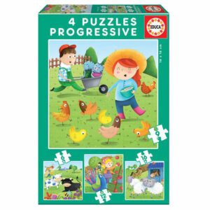 Puzzles Progresivos Animales de la granja