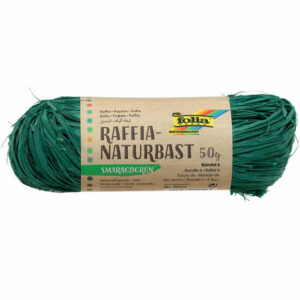 Rafia Natural Emerald Green