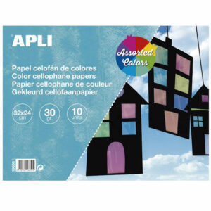 Papel Celofán Colores Surtidos - 10 Hojas Apli