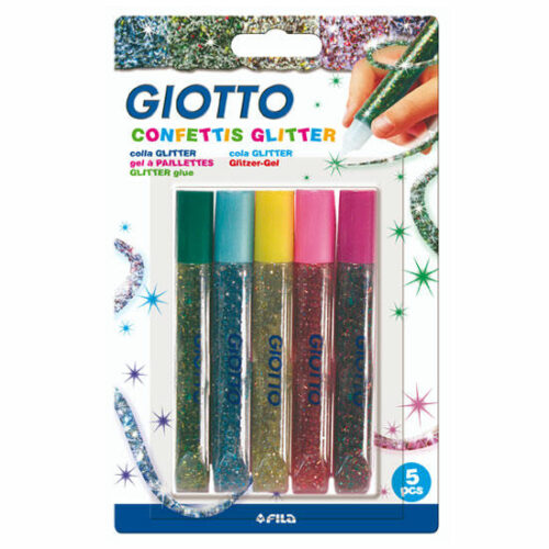 Pack 5 Rotuladores Purpurina Confettis Glitter