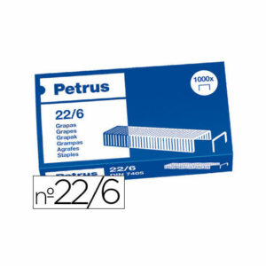 Grapas Petrus Nº 22/6 -Caja de 1000