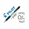 Boligrafo Pilot Super grip Negro Retractil Sujecion de Caucho Tinta Base de Aceite