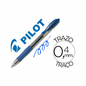 Boligrafo Pilot G-2 Azul Tinta Gel -Retractil -Sujecion de Caucho