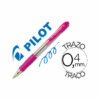 Boligrafo Pilot Super grip Rosa -Retractil -Sujecion de Caucho -Tinta Base de Aceite