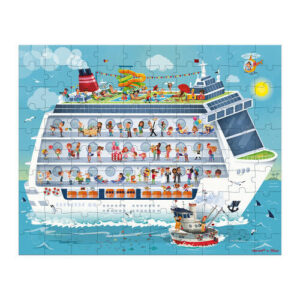 Set 2 Puzzles Barco de Crucero - 100 y 200 pzs. Janod