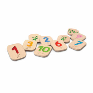 Numeros en Braille del 1 al 10 Plantoys