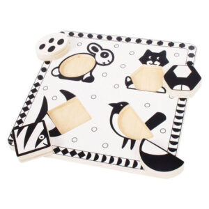 Puzzle Mascotas Blanco Negro